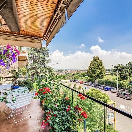 Terrazza Piccolomini: Elegant Apartment Stunning View Over Rome/St Peter'S Dome Esterno foto