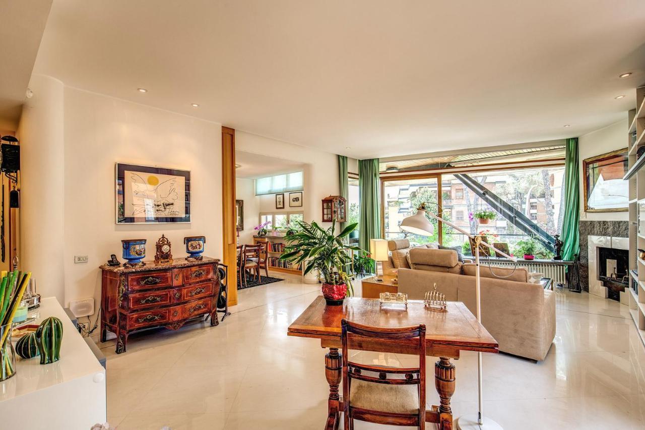 Terrazza Piccolomini: Elegant Apartment Stunning View Over Rome/St Peter'S Dome Esterno foto